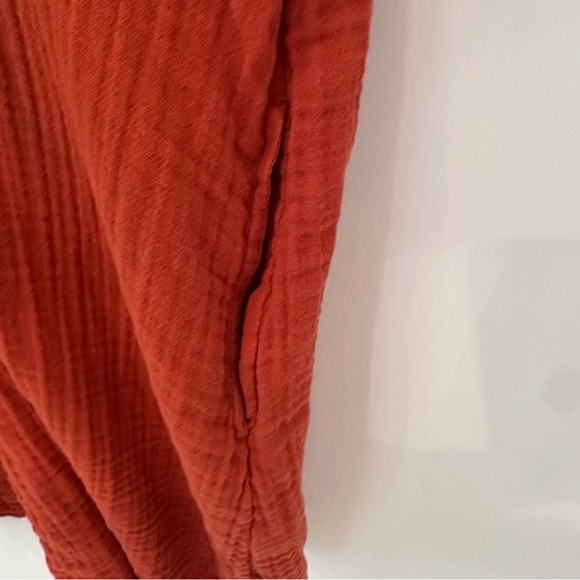 Old Navy Cotton Gauze Swim Cover Dress Orange petite XS - Picture 6 of 9